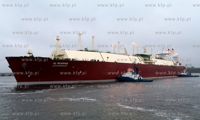 Metanowiec Al Nuaman z katarskim LNG wplynal do Gazoportu...