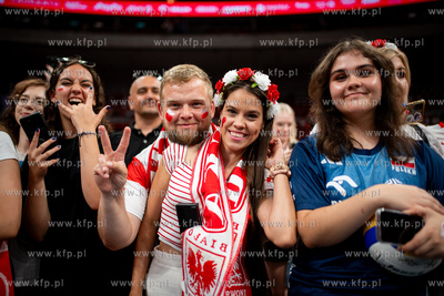 Turniej towarzyski siatkówki w Ergo Arenie. Mecz Polska...