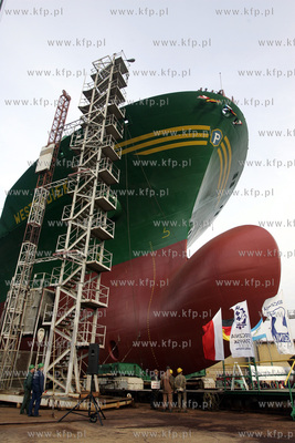 Stocznia Gdansk. S.A. Wodowanie statku WESTERDIEK,...