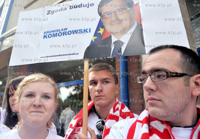 Sopot - zakonczenie kampanii wyborczej kandydata na...