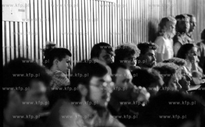 Strajk studencki na Uniwerytecie Gdanskim w Gdansku....