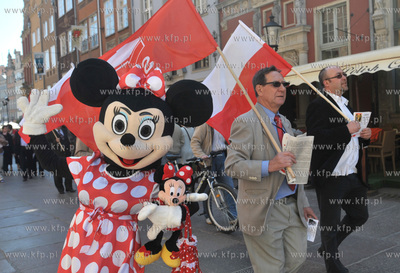 Manifestacja 1 majowa z okazji Swieta Pracy zorganizowana...