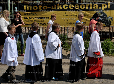 Uroczystosci i procesja Bozego Ciala w parafii sw....