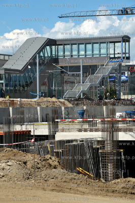 Gdansk Dolny Wrzeszcz. Budowa centrum handlowego Hevelius...
