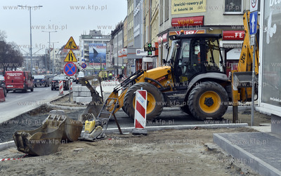 Gdańsk - Wrzeszcz. Remont chodnika wzdłuż al. Grunwaldzkiej...