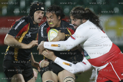 Gdansk. Stadion przy ul. Traugutta. Mecz rugby dywizji...