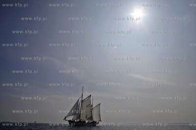 Zatoka Gdanska. Proba morska wyremontowanego zaglowca...