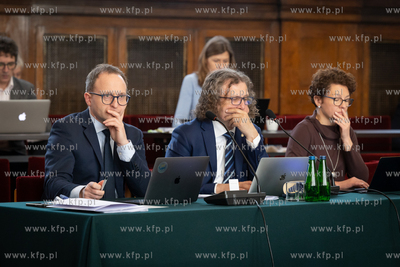 Sesja Rady Miasta Sopotu. Nz. Marcin Skwierawski, Jacek...