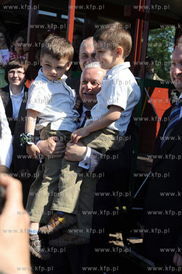 Zachodniopomorskie, Niechorze. Prezydent Lech Kaczynski...