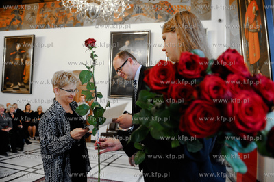 Gdansk. Ratusz Glownomiejski. Dzien Edukacji Narodowej....