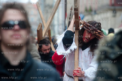 Wielki Piatek. Misterium Meki Panskiej na ulicach Gdanska.
29.03.2013
fot....