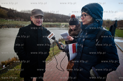 Gdansk. Zbiornik retencyjny Augustowska. Konferencja...