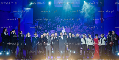 Gdansk. Dlugi Targ. Swiateczny koncert Cala Polska...