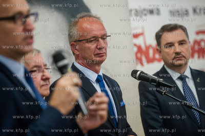 Gdańsk. Historyczna sala BHP. Konferencja prasowa...