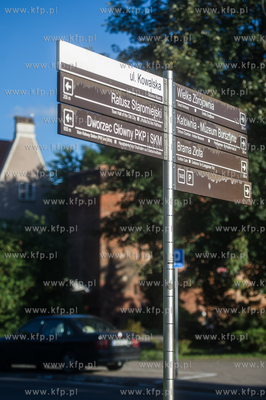 Gdańsk. Tablice systemu informacji miejskiej. 17.07.2017...