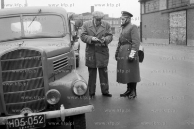 Kontrola droowa patrolu Milicji Obywatelskiej. 
1960
0001609z
Fot....