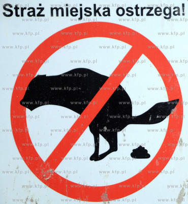 Straz miejska w Pruszczu Gdanskim przypomina o sprzataniu...