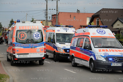 W Domu Opieki w Rumi doszlo do pozaru w pomieszczeniu...