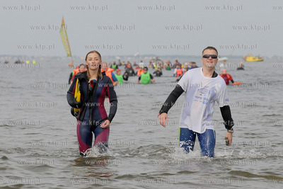 XII edycja Marszu Sledzia przez Zatoke Pucka na trasie...
