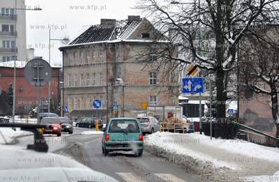 Spalona kamienica  przy ulicy Kartuskiej w Koscierzynie.17.01.2013Fot....