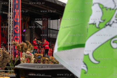 Dożynki w gminie Pruszcz Gdański w Cieplewie. Na...