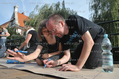 Akcja literacka "Bez cenzury" . Na Placu Heweliusza...