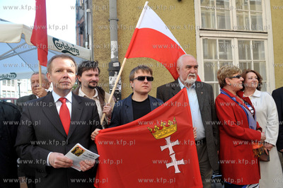 Manifestacja 1 majowa z okazji Swieta Pracy zorganizowana...