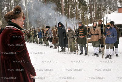 Rekonstrukcja obozu uczestnikow Powstania Styczniowego...
