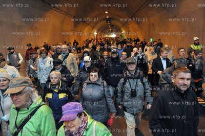 Dzien otwarty tunelu pod Martwa Wisla w Gdansku. To...