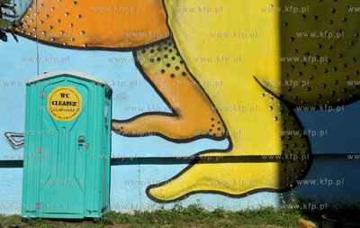 Gdańsk Zaspa. Jedna z prac Kolekcji Malarstwa Monumentalnego....