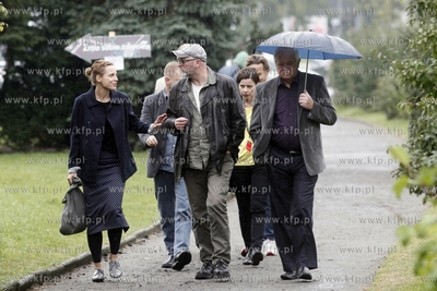 38 Gdynia Festiwal Filmowy. Nz. tworcy filmu Drogowka....