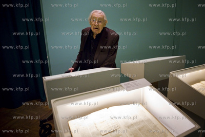 Wizyta Krystyny Zachwatowicz i Andrzeja Wajdy w Pałacu...