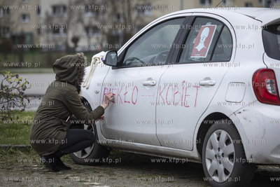 Protest samochodowy  przeciwko projektowi ustawy o...