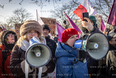 Demonstracja wsparcia dla lekarzy i pacjentek w Gdańsku....