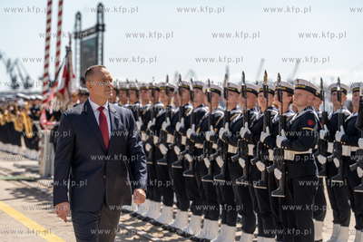 Stocznia Marynarki Wojennej PZG w Gdyni. Uroczystość...