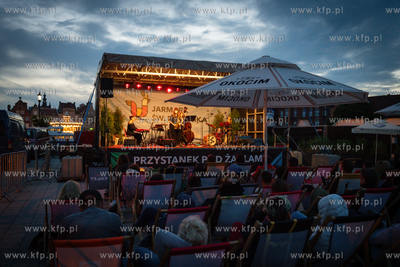 Gdańsk, Ołowianka. Jazz na Wyspie 2023 Nz. Koncert...