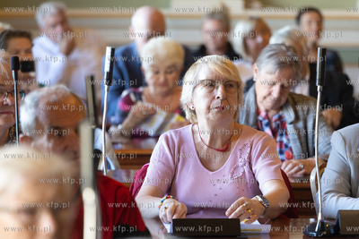 Gdańsk. Siedziba Rady Miasta.  Spotkanie wiceprezydentki...