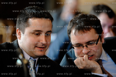 Gdansk. Nowy Ratusz. Sesja Rady Miasta Gdanska. 
Nz...