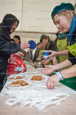 Gdansk. Targ Weglowy. Wielka Sobota. Sniadanie wielkanocne...