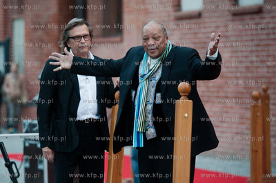 Gdansk. Dziedziniec Polskiej Filharmoni Baltyckiej....