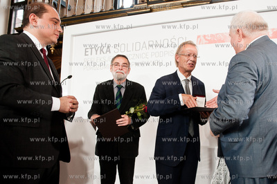 Gdansk. Dwor Artusa. Spotkanie pt Etyka solidarnosci...