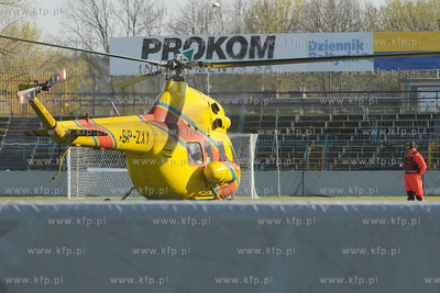 Podczas meczu rugby pomiedzy druzynami Arki Gdynia...