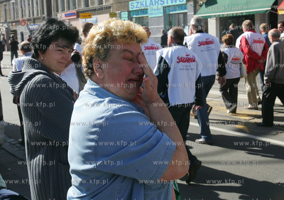 Szczecin. Kilka tysiecy zwiazkowcow z calej Polski...