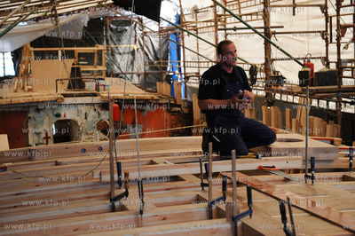 Gdansk. Stocznia Remontowa. Kolejny etap prac przy...