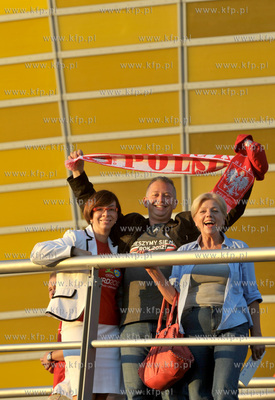 Gdansk. Stadion pilkarski PGE Arena. Mecz towarzyski...