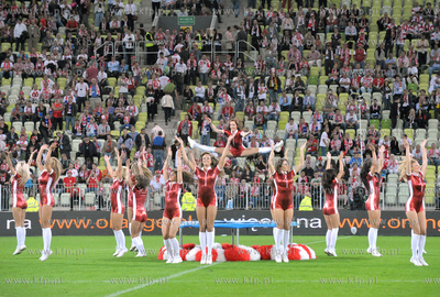 Gdansk. Stadion pilkarski PGE Arena. Mecz towarzyski...