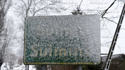 Zima w Sulminie na Kaszubach gmina Źukowo. Pierwszy...
