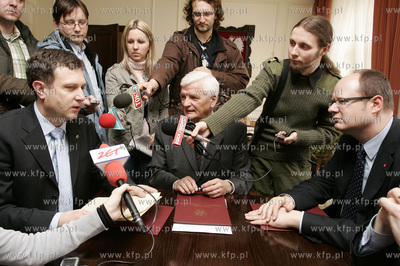 Gdansk. Urzad Marszalkowski. Spotkanie Marszalka Wojewodztwa...