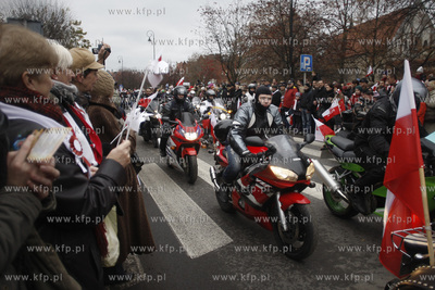 Gdansk. Parada z okazji z Swieta Niepodleglosci. 11.11.2010...