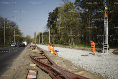 Gdansk Brzezno. Remont tramwajowego torowiska w ramach...